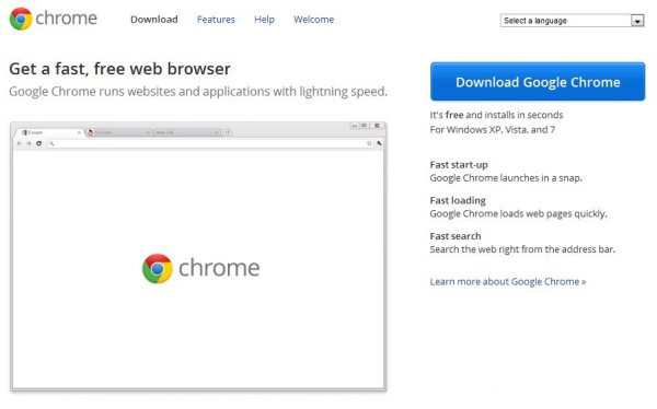chrome browser download for vista